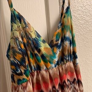 Chiffon Colorful Maxi Dress